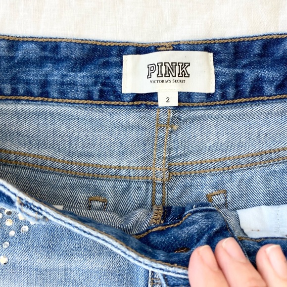 Victoria’s Secret Pink Rhinestone Cutoff Shorts - Picture 5 of 9